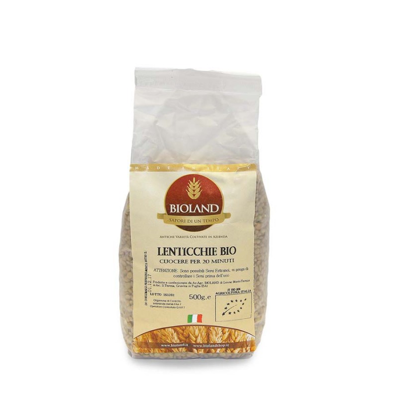 Lenticchie verdi piccole bio25Kg