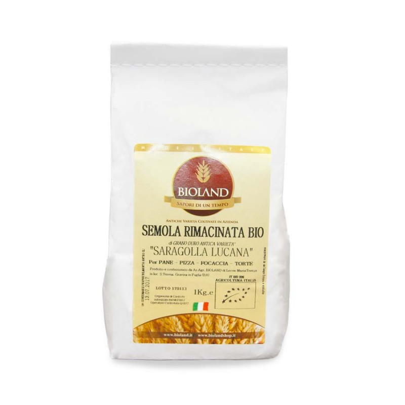 Semola Rimacinata Saragolla (Lucano) 5Kg - 4 pz
