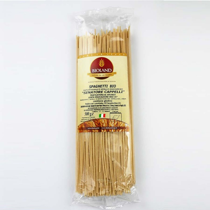 Spaghetti - Pasta Senatore Cappelli  Trafilata al Bronzo 500g